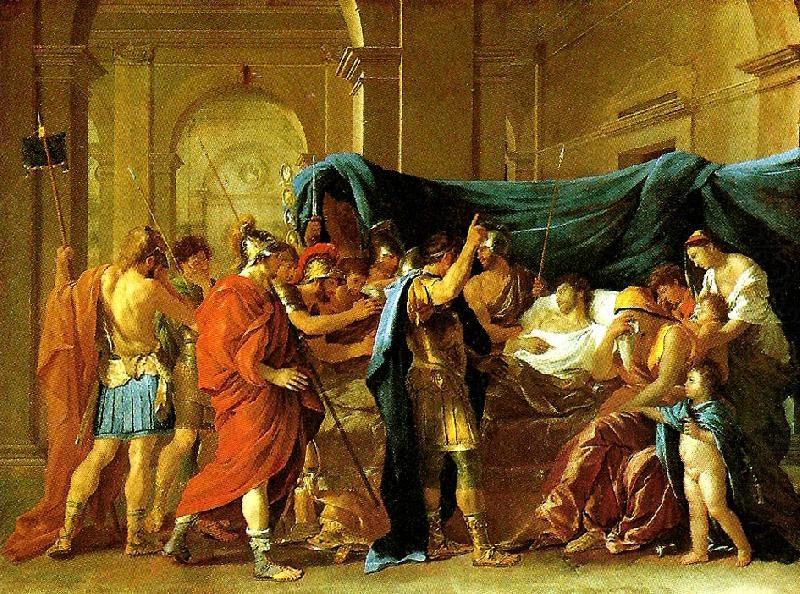 la mort de germanicus, Nicolas Poussin